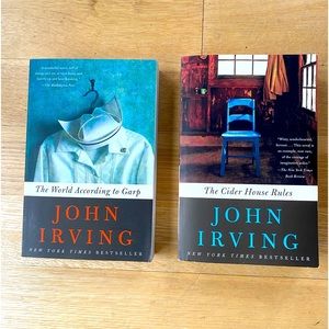 John Irving Book Bundle The Workd According To Garp and The Cider House Rules